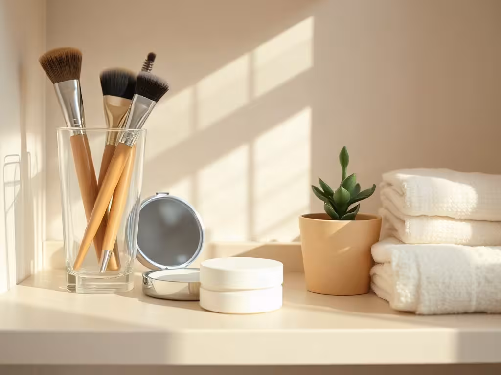 Une sélection sobre pour préparer un teint naturel et léger.