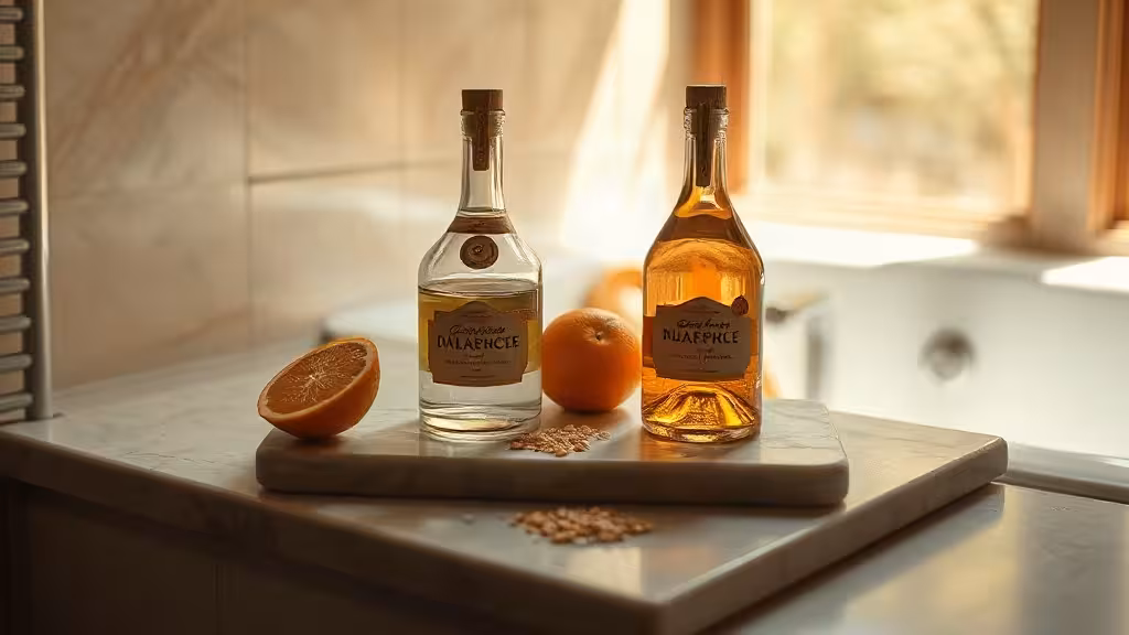 Niacinamide ou vitamine C présentées dans une nature morte lumineuse et naturelle