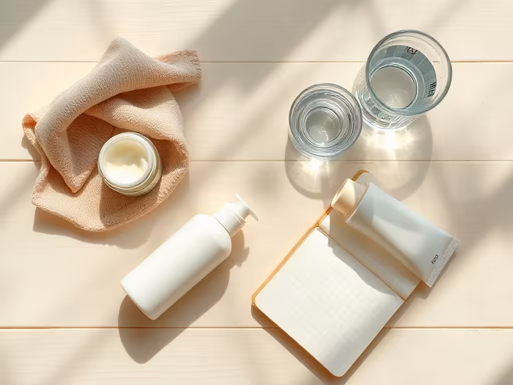 Une routine adaptée soutient le confort d’une peau déshydratée ou sèche.
